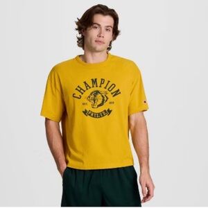 Champion Men’s Mustard Yellow Short Sleeve Graphic Tee
